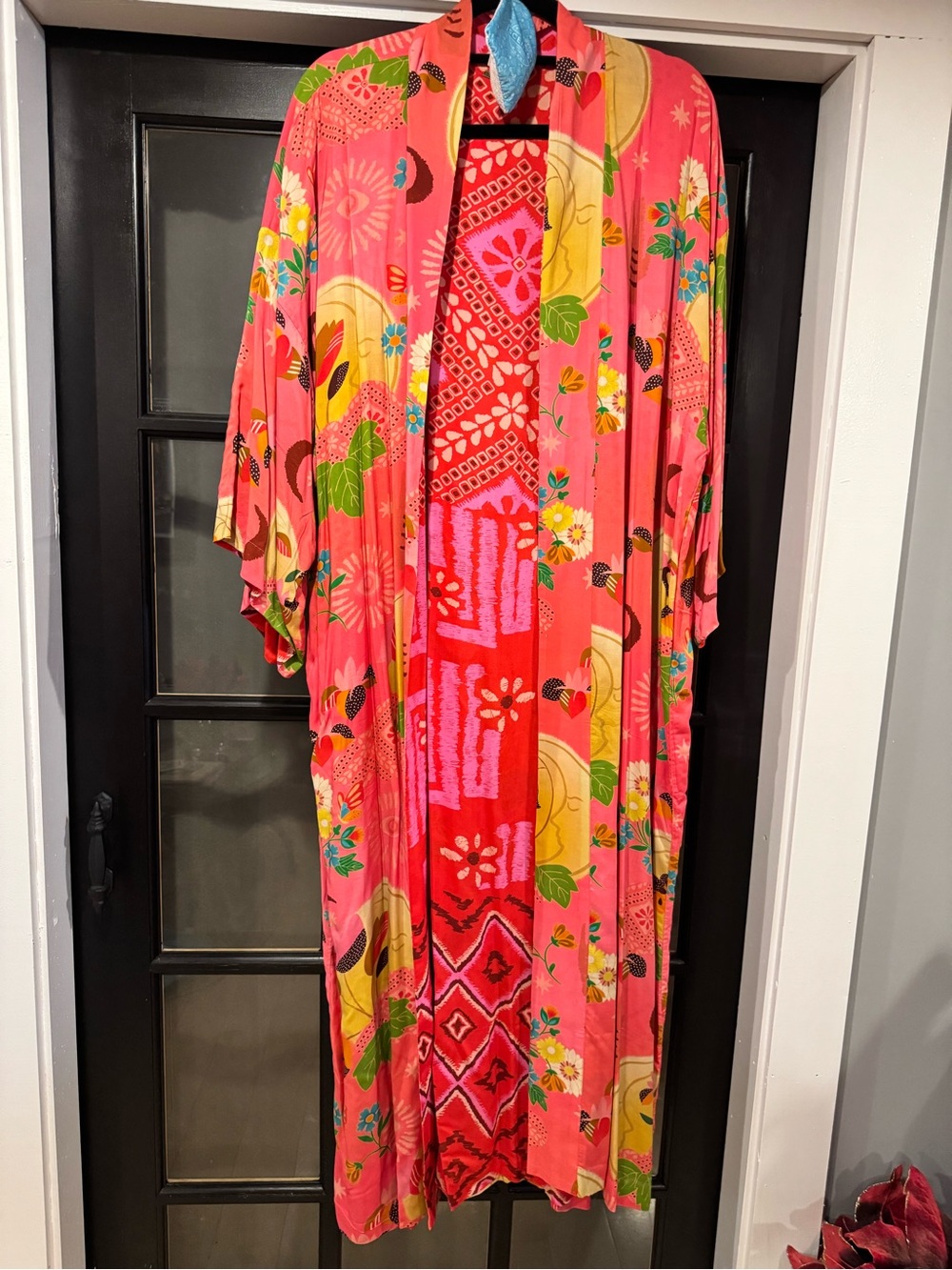 Spell Libertine Reversible Robe in Cayenne BNWT